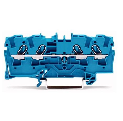 Клемма проходная 4-проводн. (0.5-6мм) пригодный для Ex e применения во взрывооп. условиях по Eх I син. WAGO 2004-1404