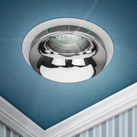 Встраиваемый светильник декоративный KL103 WH/CH MR16 GU5.3 белый хром - Б0056353 ЭРА