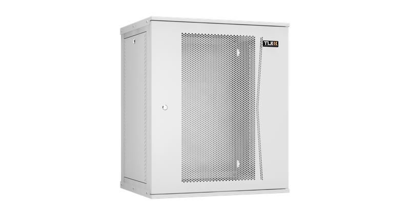 Настенный разборный шкаф 19 дюймов, 15U, перфорация, 600х450, GY - ЭКО44096 TLK TWI-156045-R-P-GY