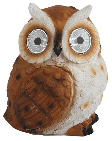 Светильник садовый Филин рыжий на солнечной батарее, полистоун, 13 см ERAFYS01-11 - Б0044843 ЭРА