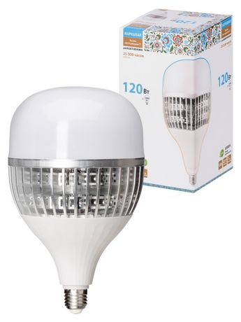 Лампа светодиодная T-120 Вт-230 В-6500 К–E27 (170x295 мм) НАРОДНАЯ | SQ0340-1639 TDM