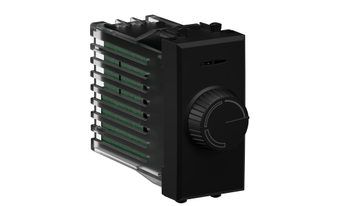 Черный матовый 1 модуль - 4412131 Avanti Диммер поворотный модульный ДКС