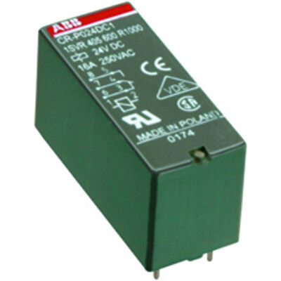 Реле промежуточное 12В постоянного тока 1пк 16А CR-P012DC1 - 1SVR405600R4000 ABB