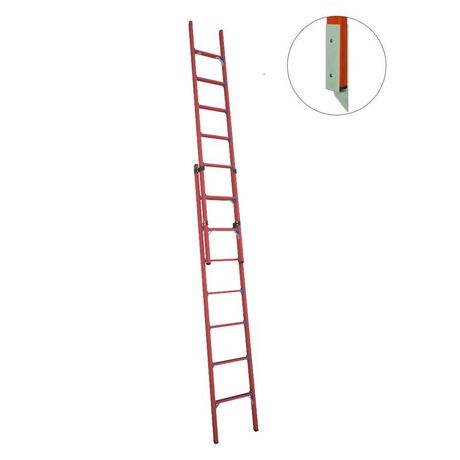 Лестница стеклопластиковая приставная раздвижная диэлектр. ЛСПРД-4.0 Евро МГ Диэлектрик Д471574