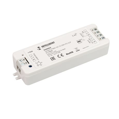 Пластик 5 лет) | 038180 Arlight INTELLIGENT Диммер SMART-PWM-101-72-DIM-PD-SUF (12-48V 1x8A SS 2.4G) (IARL IP20