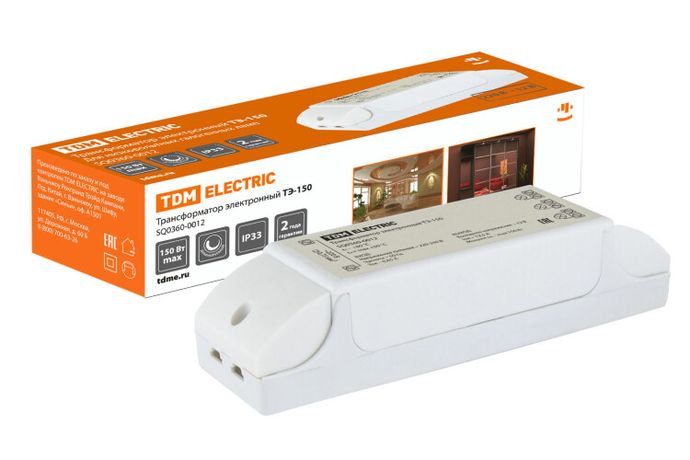 Трансформатор электронный ТЭ-150 220В/12В 50-150Вт | SQ0360-0012 TDM