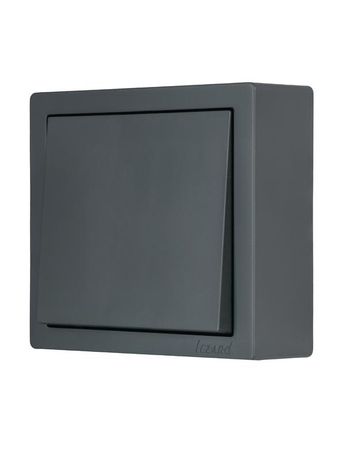 Выключатель 1-кл. ОП LETO графит LEZARD 752-3400-100