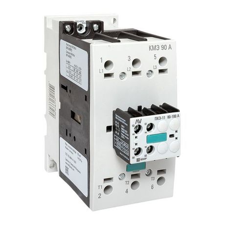 Комплект КМЭ 90А 400В АС с дополнительными контактами 1НО+1НЗ EKF AVERES | ctr-s-90-00-400-av-22
