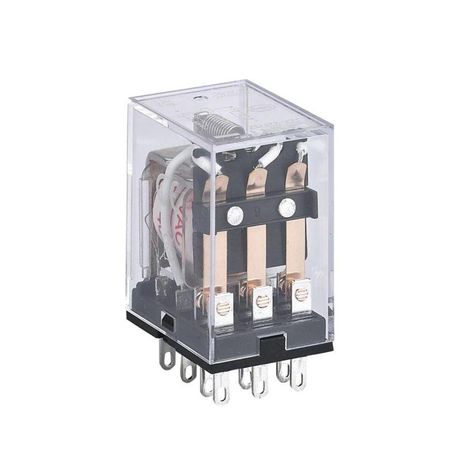 Реле промежуточное JZX-22F(D) 3 конт. с инд. LED 5А 12В AC (R) | 285196 CHINT