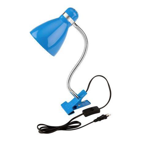 Светильник настольный Моби на металлической стойке с зажимом-прищепкой, цоколем Е27, 60 Вт, цвет летнее небо | 603-1013 Rexant MEET