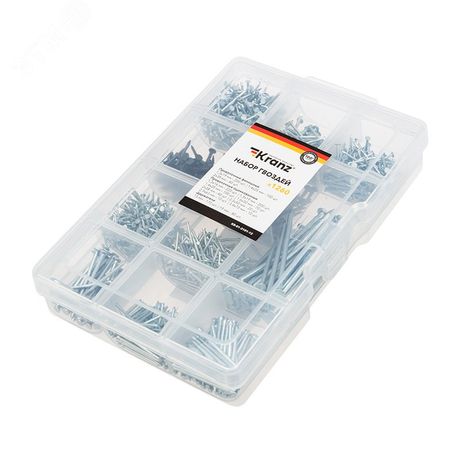 Набор гвоздей (1260 шт) KRANZ - etmKR-01-3101-12 MEET