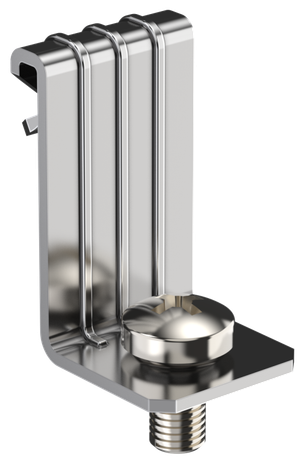Зажим балочный верт. 1-5мм с отгибом и винтом М6х10 HDZ | CME21-BZOV-06-HDZ IEK