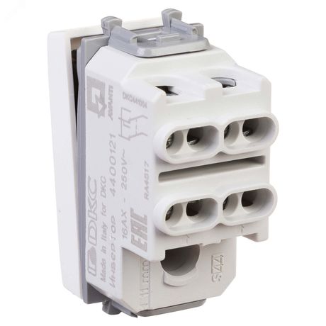 Инвертор модульный 1-кл. 1мод. Avanti "Белое облако" 16А IP20 бел. DKC 4400121 ДКС