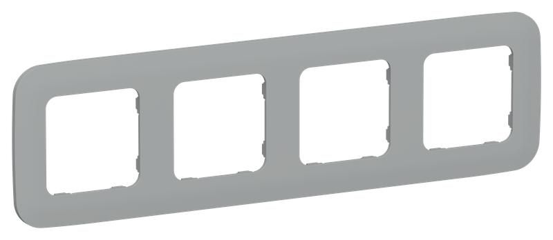 Рамка 4-м СП FLITE РУ-4-А-ФлС сер. IEK FI-M42-31-20-K03 IEK арт. FI-M42-31-20-K03