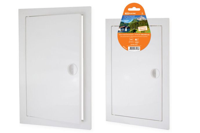 Люк ревизионный с ручкой 200х400, белый | SQ1807-0425 TDM