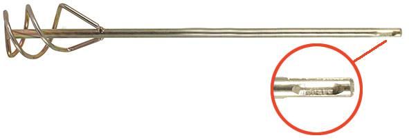 Миксер для строительных смесей оцинкованный Профи, хвостовик SDS-PLUS 100х600 мм - 04219 РОС