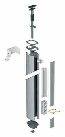 Стойка односторонняя распорная 3.50-3.90м анодированная - ISM20104 Schneider Electric