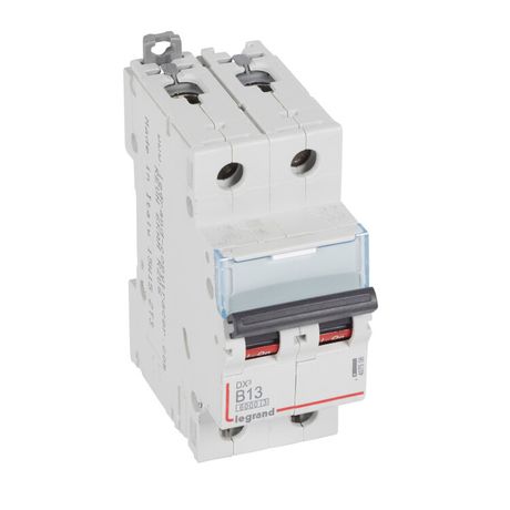 Выключатель автоматический модульный 2п B 13А 10кА DX3 6000 2мод. 230/400В Leg 407508 Legrand