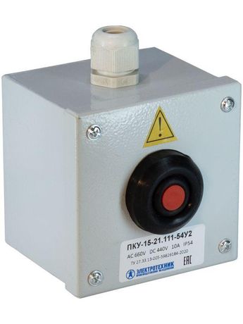 Пост кнопочный ПКУ 15-21.111 54 У2 (ВК30-10-11110-54 (1з+1р) красн. + PG-13.5) управления Электротехник ET054942