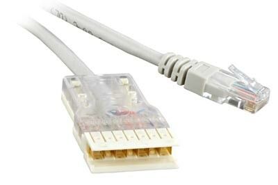 Патч-корд PC-110-RJ45-4P-C5e-2M-LSZH-GY 110 тип - RJ-45, 4 пары, Cat.5e, LSZH, 2 м, серый | 229904 Hyperline