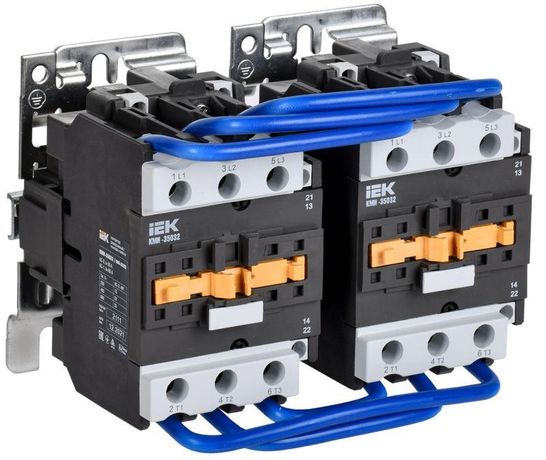 Контактор КМИ-35032 реверс 50А 400В/АС3 2НО;2НЗ | KKM33-050-400-22-1 IEK