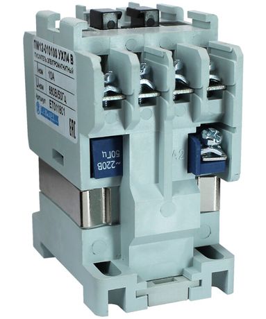 Пускатель электромагнитный ПМ12-010100 УХЛ4 В 10А 380В/50Гц 1НО IP00 нереверсивный без реле Электротехник ET011801