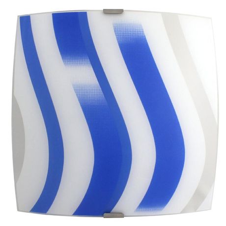 Светильник НПБ 09-60-003 М83 "Колорика Аделайн" 300х300 матов. бел./син./клипсы штамп метал. (инд. упак.) Элетех 1005209267