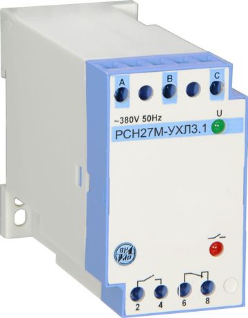 Реле РСН-27М 380В 1з1р на DIN-рейку - ЦУП9813101 ЧЭАЗ ЭТМ9813101