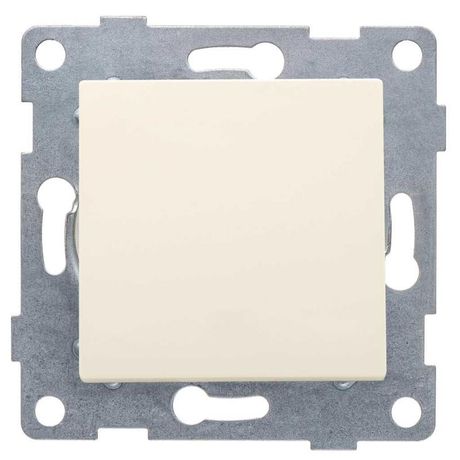 Выключатель 2-х полюсный одноклавишный Ugra, механизм, 10А, 250В, бежевый - С11В5-003 GUSI