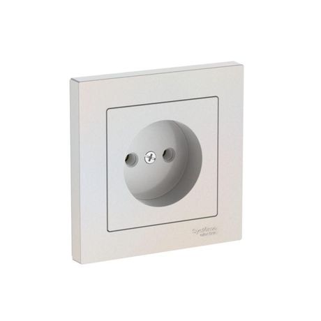 Розетка AtlasDesign 16А без заземл. быстрозажим. клем. в сборе жемчуж. SE ATN000440S APC