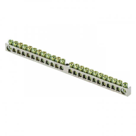 Шина PEN "ноль-земля" 6х9 24 отверст. цинк крепеж по центру PROxima EKF sn1-63-24