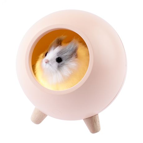 Светильник светодиодный NLED-468-1W-P ночник "Хомяк" роз. Эра Б0052816