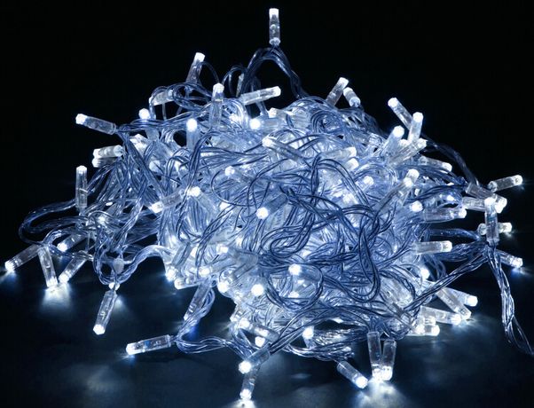 Гирлянда светодиодная нить 10м 100W IP44 прозрачный шнур 230В контр. 8 режимов | LGDU111-2-100-10-T-S-44 IEK