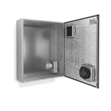 Термошкаф с обогревом и активной вентиляцией, IP55, -50град. до +50град.С, 800x1000x300 мм - 52015 Тахион ТШВ-80.100.30.300