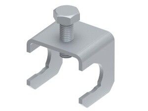 Соединитель арматурный для соединения полосы до 40 мм/арматуры 5-22 мм. Материал - горячеоцинкованная сталь. МС-191-ГЦ Ostec 391191