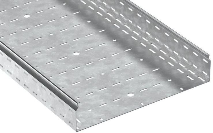Лоток листовой перфорир. 100х500 L3000 сталь 2.0мм HDZ ESCA 7 IEK CLP10-100-500-200-3-HDZ