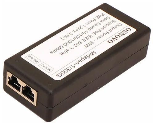 Инжектор PoE Gigabit Ethernet на 1 порт - до 30Вт Midspan-1/300G OSNOVO 1000634333
