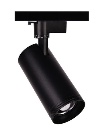 Светильник светодиодный трековый однофазный PTR 0728 ZOOM 28w 3000K 15-60° BL (чёрный) IP40 | .5034358 JAZZWAY