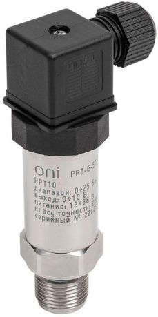 Преобразователь давления PPT10 0,5% 0-25Бар 0-10В M20 DIN43650 ONI - PPT-G-ST-025-0-10-3-2 IEK