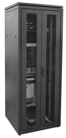Шкаф напольный LINEA N 48U 800х1100мм двери распашные перфор. черн. ITK IND-LN05-48U81-P2P-RTC IEK