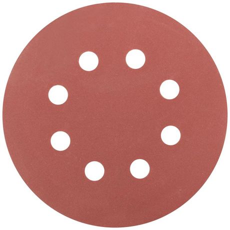 Круги шлифовальные с отверстиями (липучка), алюминий-оксидные, 125 мм, 5 шт. Р 400 - 39676 РОС