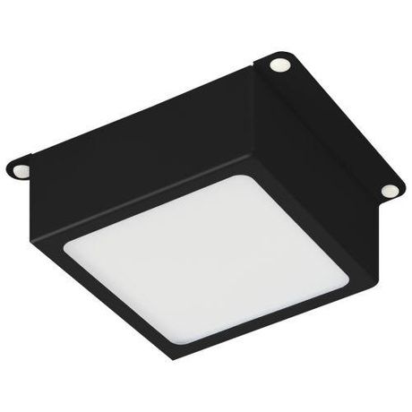 Светильник светодиодный ДВО 6Вт 460Лм 4000K Домино черный ГРИЛЬЯТО 100х100 Опал DVO21-06-O-4K80-5-B - Б0069622 ЭРА