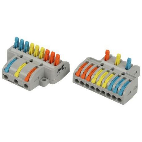 Клемма проходная разветвительная 222-4139 с рычагами 3/9 полюсов 0.08-2.5/4 мм2 NO-225-409 (упаковка 10 шт.) - Б0067958 ЭРА