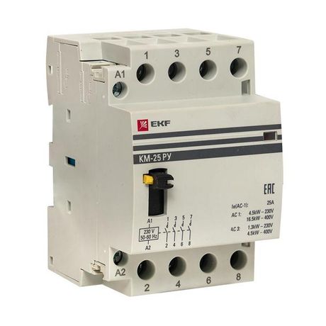 Контактор модульный КМ РУ 20А 4NO (3 мод.) EKF PROxima | km-3m-20-40