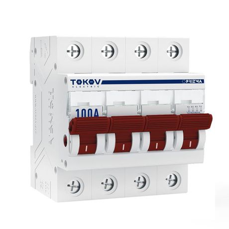 Выключатель нагрузки модульный 4п 100А PRIZMA TOKOV Electric TKE-PZ60-MDSI-4-100