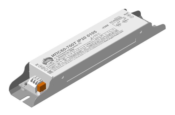 Драйвер ИПС 60-700Т 0105 с защитой от 380В IP20 Аргос
