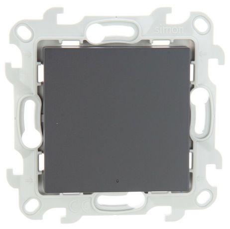 Переключатель 1-кл. 1п 2мод. СП Simon 24 10А IP20 с подсветкой механизм графит 2450204-038