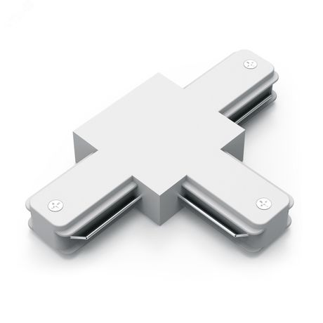 Коннектор однофазный для трековых шинопроводов (T) белый Track Gauss - TR110