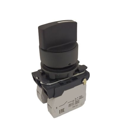 Переключатель КПЕ1131Р-черный-3но+1нз-ручка-фикс-2поз-IP40| 274305 | КЭАЗ