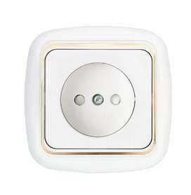 Беларусь Розетка одноместная со шторками РС16-267 - Bylectrica